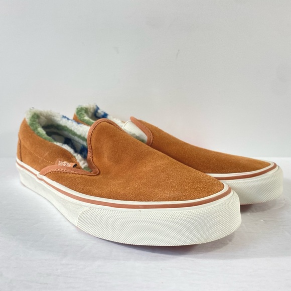 Vans Other - Vans Classic Slip-On Suede Sherpa Sneakers